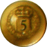 munt - 5 gulden munt - 5 gulden